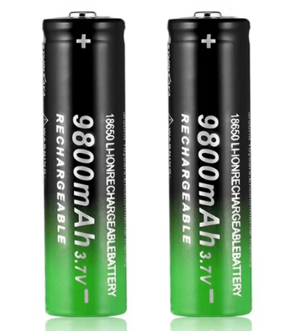 18650 Li-ion Batterier 9800mAh 3.7V – 2-pack Uppladdningsbara