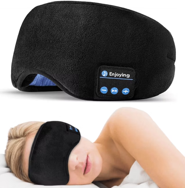 Bluetooth Sovhörlurar i Pannband – Trådlösa Hörlurar för Sömn & Träning