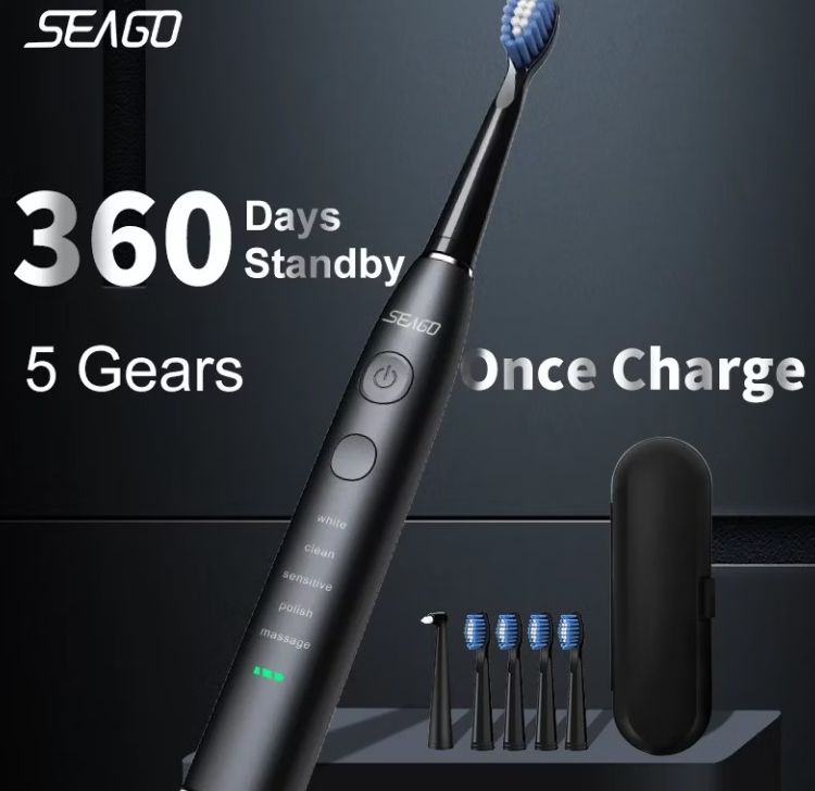 Sonic Eltandborste – Kraftfull rengöring, laddas med USB