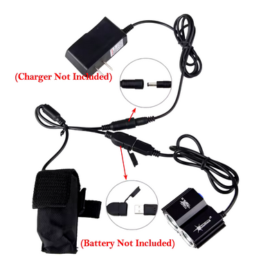 Vattentät USB-cykellampa 8000LM – Dubbel LED-strålkastare utan batteripack