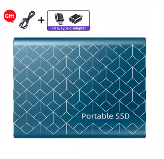 Extern SSD-Hårddisk 2TB – USB 3.0/Typ-C – Svart, Blå, Röd eller Silver