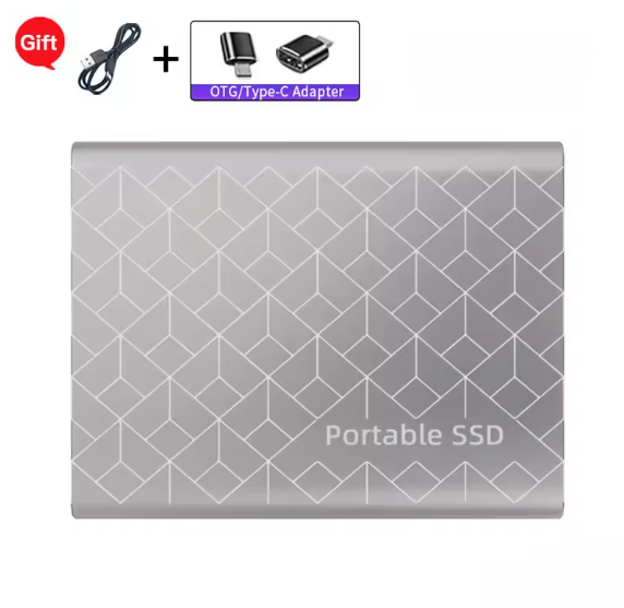 Extern SSD-Hårddisk 2TB – USB 3.0/Typ-C – Svart, Blå, Röd eller Silver