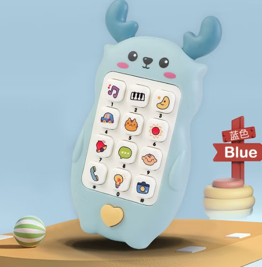 Baby Smartphone Leksak – 25 Melodier, Ljus & Djurljud – Utvecklar Finmotorik