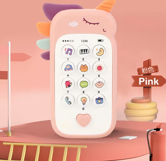 Baby Smartphone Leksak – 25 Melodier, Ljus & Djurljud – Utvecklar Finmotorik