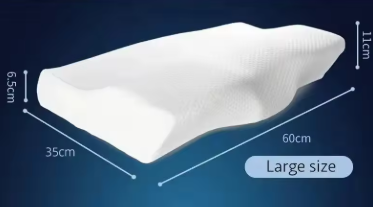 Ergonomisk kudde av minnesskum – Nackstöd & Smärtlindring (60×35 cm)