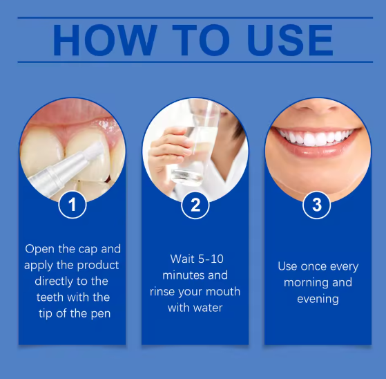 Oralhoe Teeth Whitening Gel Pen 6ml – Tandblekningspenna mot gula fläckar och missfärgningar