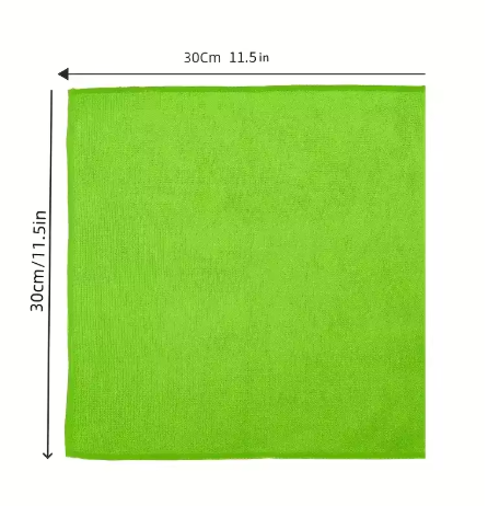 10-pack Mikrofiberdukar Multifärg 30×30 cm – Effektiv rengöring & glans