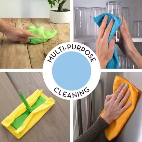 10-pack Mikrofiberdukar Multifärg 30×30 cm – Effektiv rengöring & glans