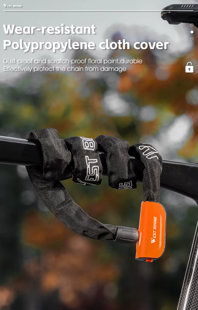 Cykellås Kedjelås med Nyckel 93,5 cm – WEST BIKING