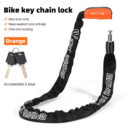 Cykellås Kedjelås med Nyckel 93,5 cm – WEST BIKING