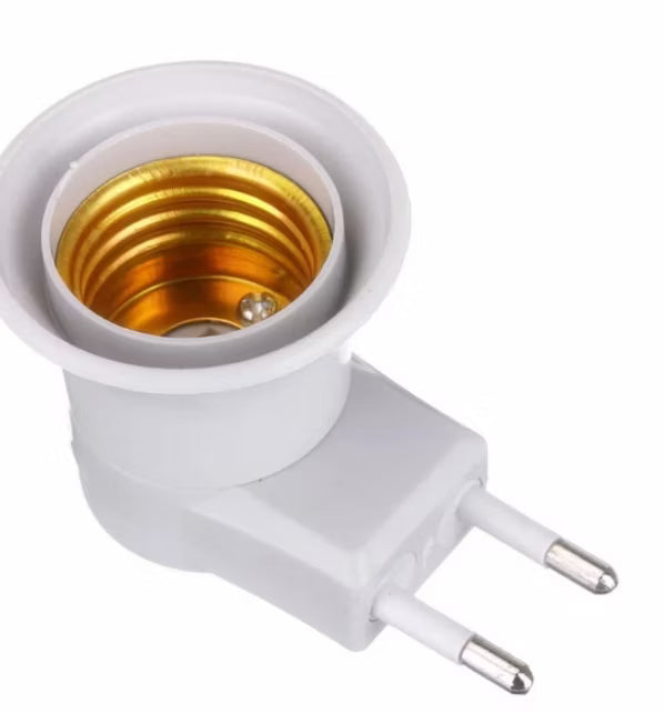 E27 Kontaktadapter med Strömbrytare – Extra Belysning för Hem, Kontor & Garage