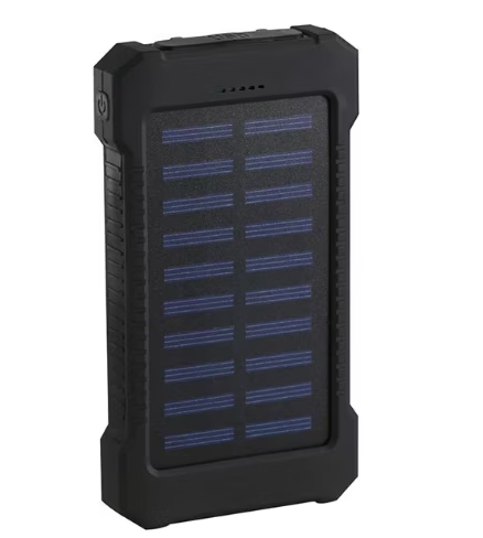 Solcells-Powerbank 50 000 mAh – Vattentålig & Robust (Svart)