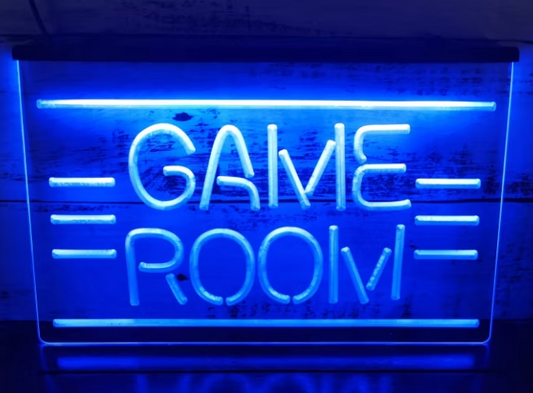 LED-Skylt GAME ROOM – Perfekt för Gamingrum & Hemmabar