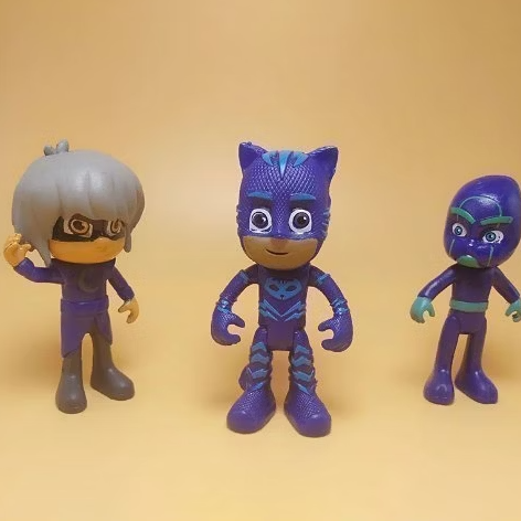 PJ Masks Pyjamashjältarna Deluxe Figurer – 6-pack med Tillbehör & Box (10 cm)