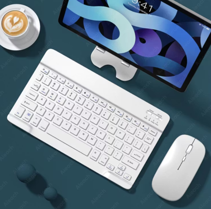 Trådlöst Bluetooth Tangentbord & Mus – Kompatibel med iPad/iPhone/Android