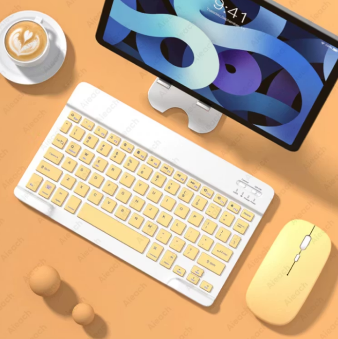 Trådlöst Bluetooth Tangentbord & Mus – Kompatibel med iPad/iPhone/Android