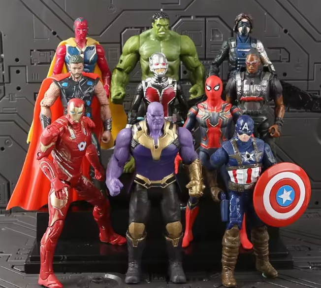 10 st Avengers Action Figures Set Superhjältefigurer - 17 cm
