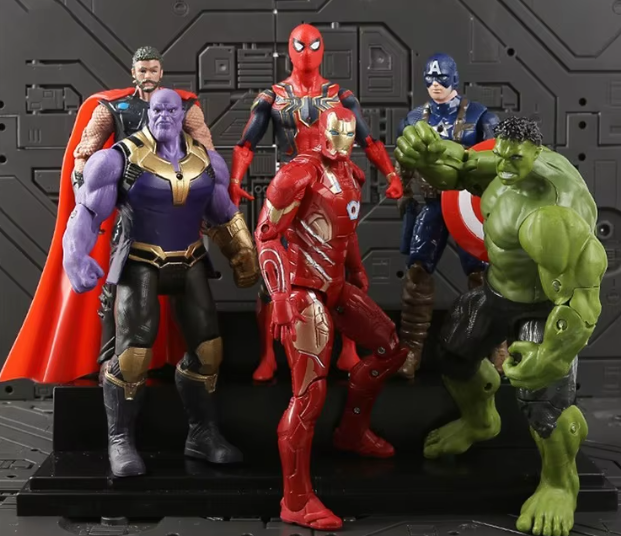 10 st Avengers Action Figures Set Superhjältefigurer - 17 cm