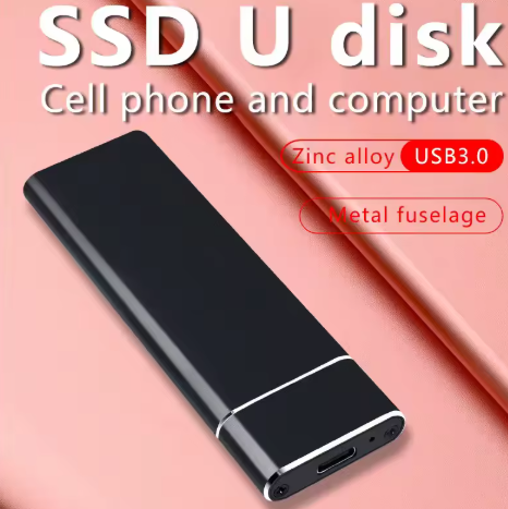 Extern SSD-Hårddisk 2TB – USB 3.1, Portabel & Snabb Lagring för PC/Mac/Android