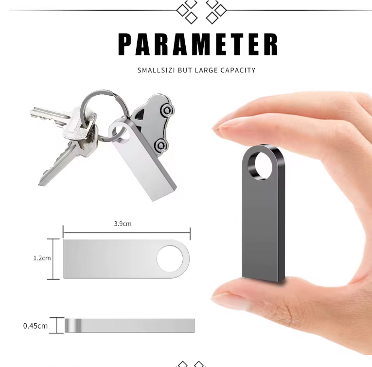 1TB USB 3.0 Flash Drive – Hög Hastighet, Vattentålig Lagringsenhet med Nyckelring