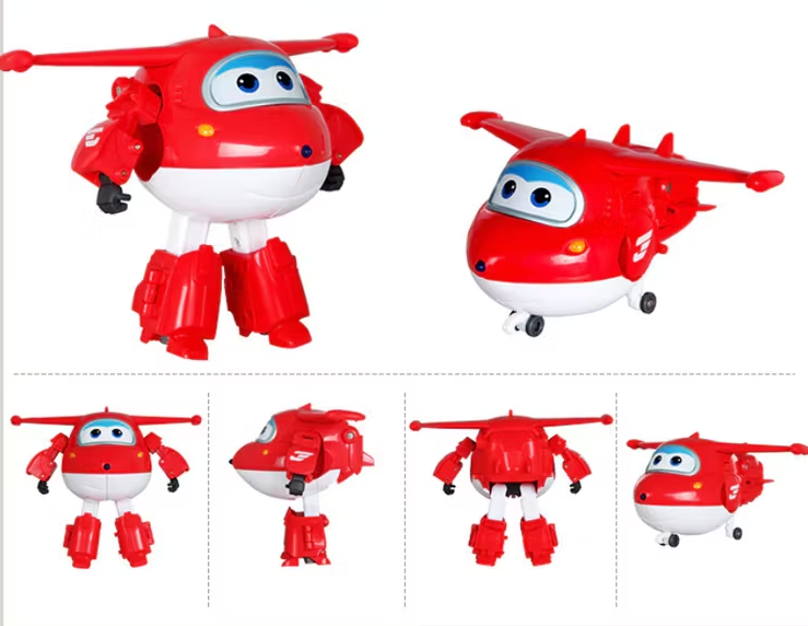 ABS “Mästerflygarna” Jet – Transformering Flygplan → Robot ( 12 cm)