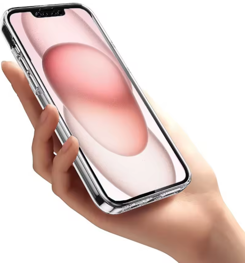 360° Transparent Mobilskal – iPhone 11–16 Pro Max – Stöttåligt Slim Case
