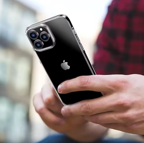 360° Transparent Mobilskal – iPhone 11–16 Pro Max – Stöttåligt Slim Case