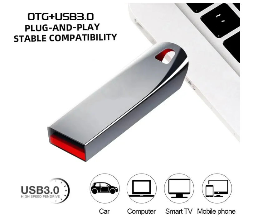 1TB USB 3.0 Flash Drive  – Vattentålig, Snabb & Kompakt Minnessticka